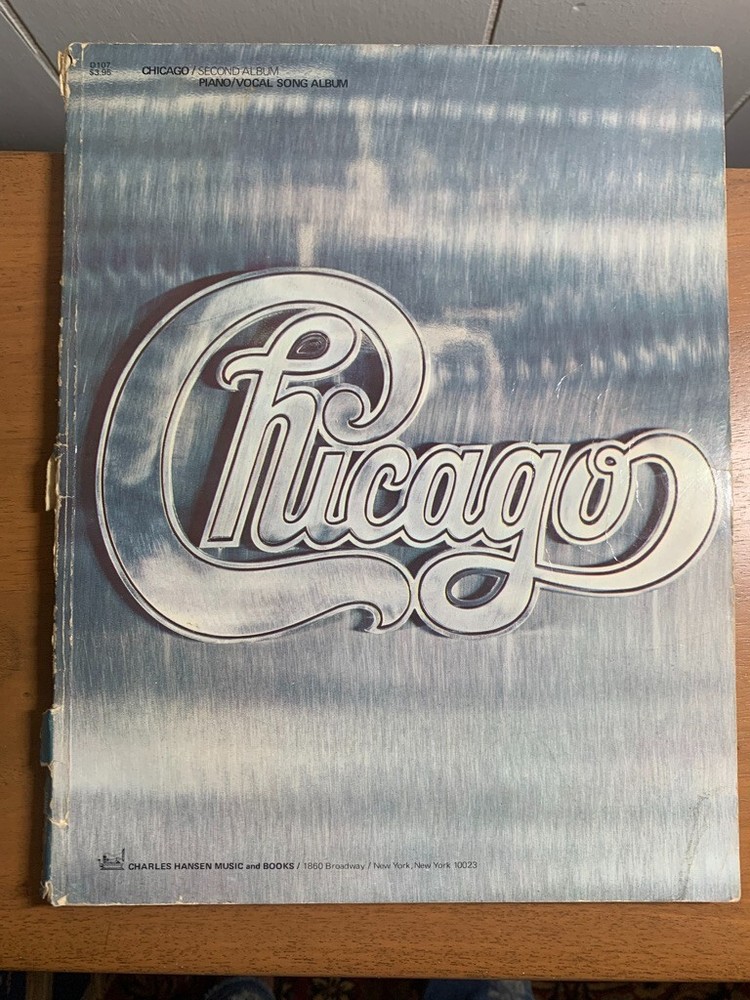 Chicago 2nd Album Piano/vocal Song Book Poster Still Inside Used Vintage Music