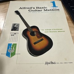 Vtg. 1959 Alfred’s Basic Guitar Method Instruction Music Book 1 With Chord Guide