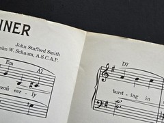 Star Spangled Banner Sheet Music Piano Guitar Vocal Schaum Commemorative 1975
