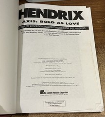 JIMI HENDRIX Lot of 3 SONG BOOKS Are You Experienced AXIS Gypsys SHEET MUSIC
