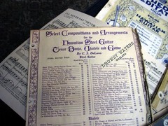 Vintage Sheet Music – Multiple Arrangements for Hawaiian Guitar by C S DeLano
