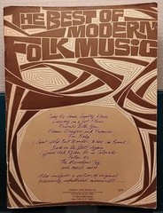 The Best of Modern Folk Music – 1972 – Vintage Cherry Lane Music Co. Song Book