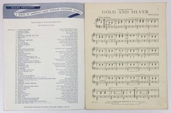1935 Sears Regal Edition Gold And Silver Piano Sheet Music Franz Lehar Robbins