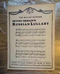1927 Irving Berlin Together We Two Sheet Music Vintage Art Deco Cover VG