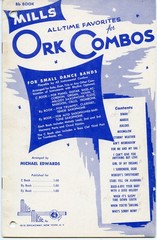 Group of 7 Combo-Ork music books from 1950&rsquo;s