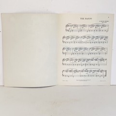 Antique 1920 The Banjo Piano Solo Sheet Music by N Louise Wright