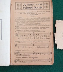 1904 American School Songs Book Cloth Cover Hope Publishing Chicago Antique vtg
