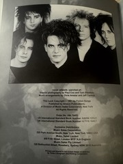 The Cure, Disintegration, Songbook, 1991