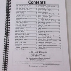 Jerry Garcia Songbook: All Good Things In All Good Time Lyrics & Chords 50th Ed.