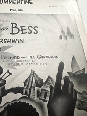 1935 Porgy and Bess SUMMERTIME Sheet Music George Gershwin A Minor/B Minor