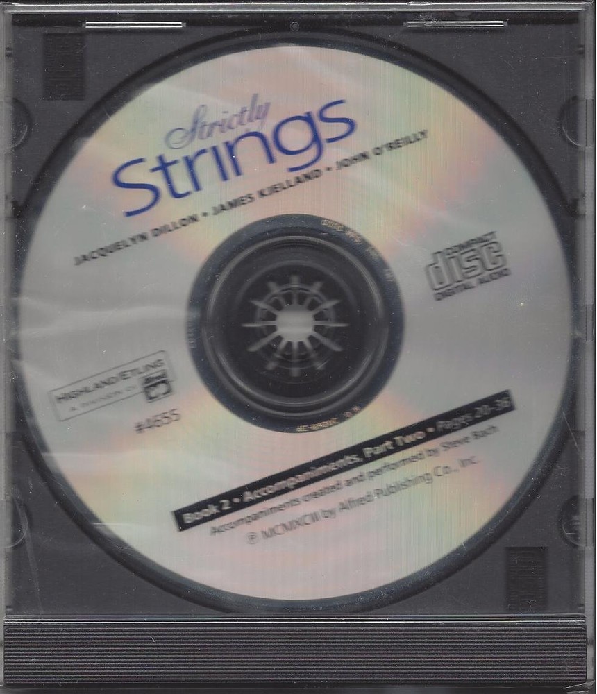 STRICTLY STRINGS BOOK 2 ACCOMPANIMENTS PART TWO « CD ONLY » SEALED-BRAND NEW-RARE!