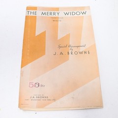 Merry Widow Orchestra Parts Sheet Music Scores Multiple Parts 1932 JA Browne