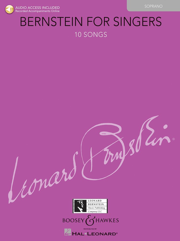 Leonard Bernstein for Singers Soprano Vocal Sheet Music Book Online Audio