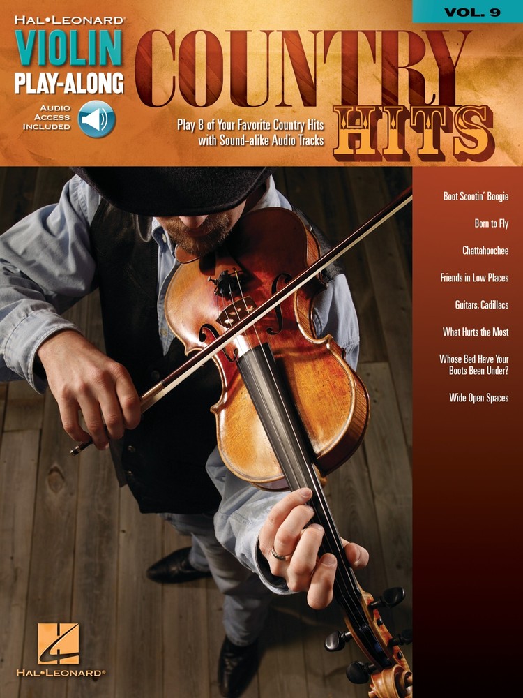 Country Hits Violin Play-Along Vol 9 Fiddle Sheet Music Songs Book CD Pack