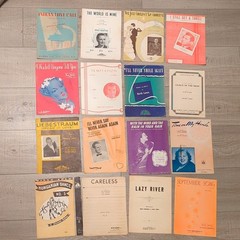 Robbins Music Corp Pop Piano Sheet Music Lot – September Song, Lazy River, More
