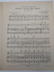 1926 WHEN I FIRST MET MARY Sheet Music Organist Milton Charles Chicago Shay Uke