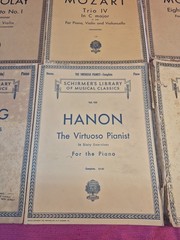 Lot of 9 Vintage Schirmer&rsquo;s Library Musical Classics Piano Violin Sheet Music…