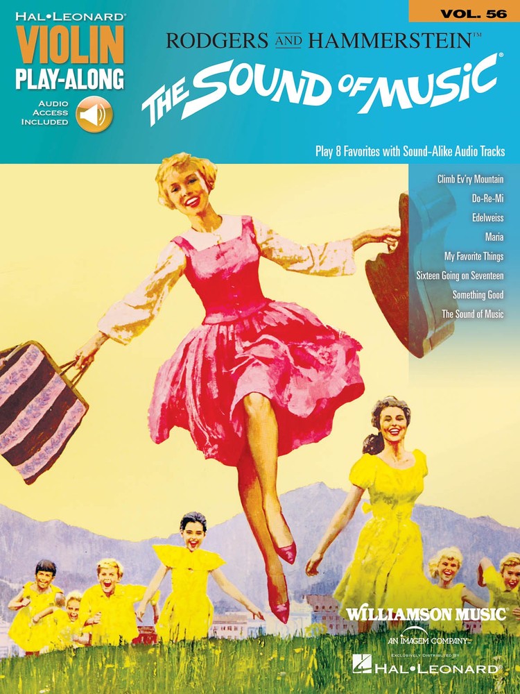 The Sound of Music Violin Play-Along Vol 56 Solo Sheet Music Book Online Audio