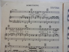 Beatles – Something sheet music piano vocals guitar original 1969 scarce