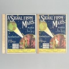 Vtg 1901 A Signal From Mars March ET Paull Raymond Taylor Space Sheet Music Lot