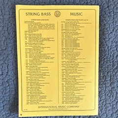 International Music Co Bach Sonata No. 1 G Major BWV 1027 Bass/Piano Sheet 3747