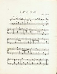 Cotton Bolls 1901 CHAS. Charles HUNTER Two Step Sheet Music!