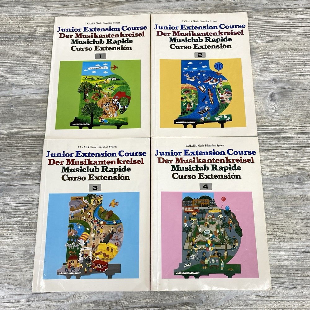 YAMAHA Music School Junior Extension Course Books 1-4