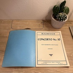 Vintage 1965 Blazhevich Concerto No.10 Trombone Piano IMC