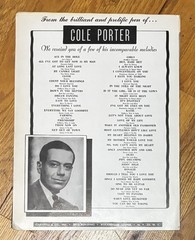 I LOVE PARIS CAN-CAN 1953 Broadway, Cole Porter, Sheet Music (Qty: 2)