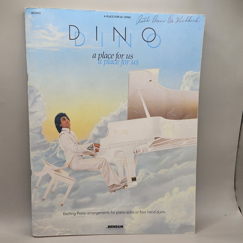 Dino Kartsonakis A Place For Us songbook 1987 Benson Music Solos Or Duets Gospel