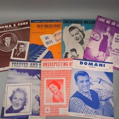 Vintage Piano Vocal Sheet Music Songbook Large Lot 89 Early 1900&rsquo;s to 1960&rsquo;s