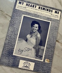 1957, My Heart Reminds Me, Kay Starr, Al Stillman, Vintage, Sheet Music