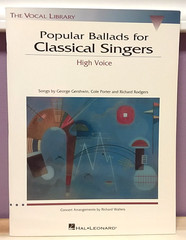 Popular Ballads For Classical Singers Songbook ~ High Voice ~ NEW
