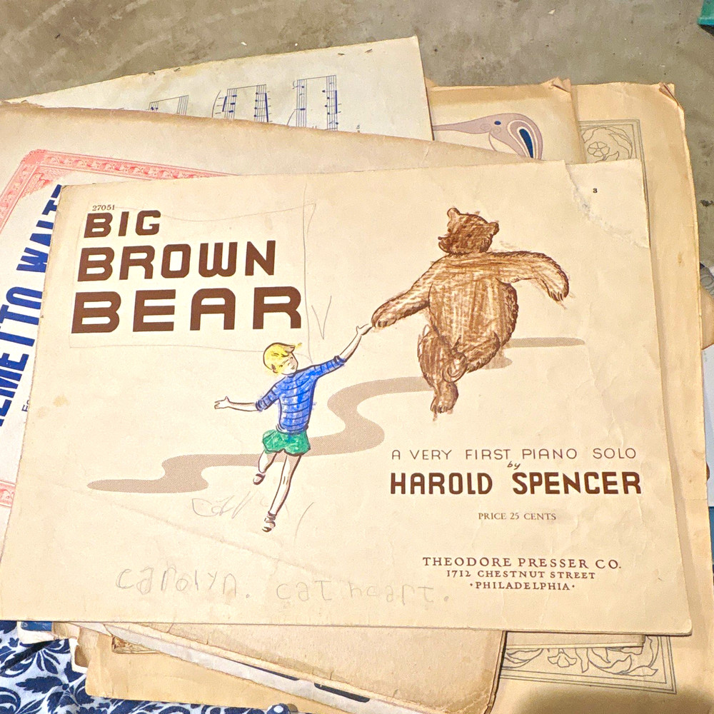 Theodore Presser Co. Big Brown Bear Sheet Music Piano Solo 27051