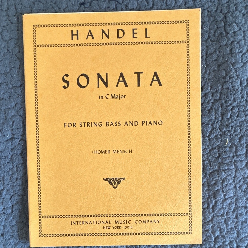 International Music Company Handel Sonata C Major String Bass & Piano 648