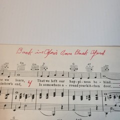Back In Your Own Back Yard by Al Jolson Billy Rose And Dave Dreyer 1927 Bourne
