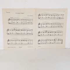 Vintage 1950 Evening Prayer Piano Solo Sheet Music by Anne Robinson