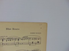 Blue Roses Piano Solo by Homer Tourjee 1939 Sheet Music Theodore Presser Co
