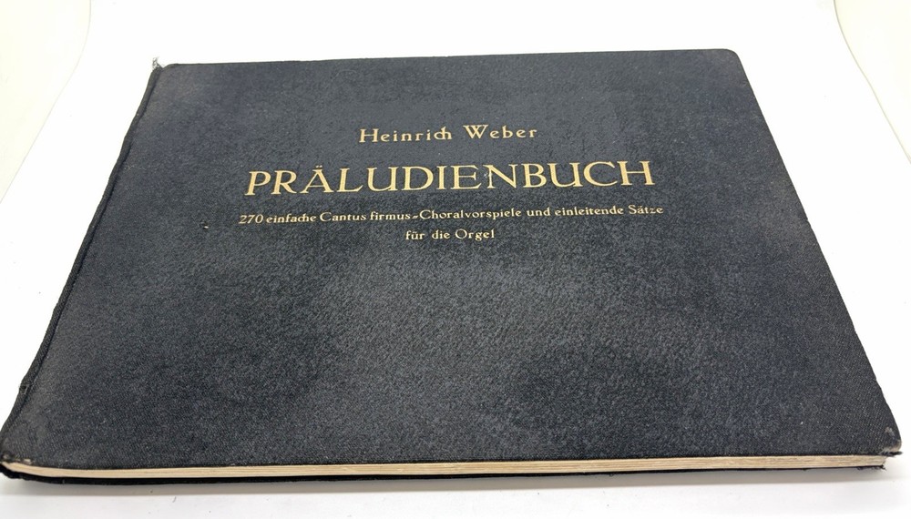 Vintage German Music Note 1939 Book Praludienbuch