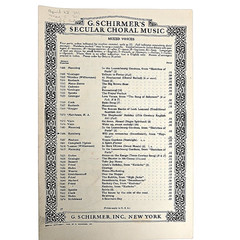 Will You Remember Sweetheart Sheet Music Piano Lyric 1944 SATB Choral Vtg