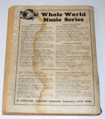 Piano Pieces The Whole World Plays by Albert E. Wier Antique 1918 Music Book #2