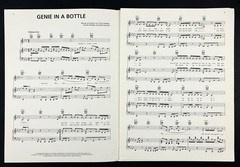 1998 Genie In A Bottle Christina Aguilera Guitar Piano Vocal Vintage Sheet Music