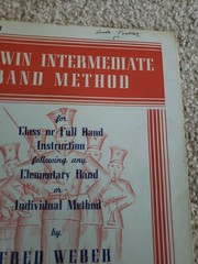 Belwin Intermediate Band Method – Bb Clarinet 1947 Class or Full Band Fred Weber