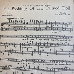 Vintage Sheet Music 1929 Wedding Of Painted Doll Singing In the Rain MGM Freed