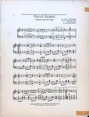 Uncle Sammy Sheet Music Advanced Piano Solo Abe Holzmann March 1904 Patriotic
