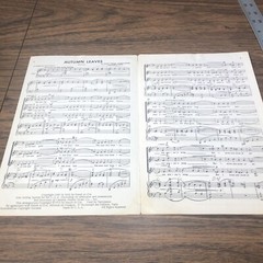 Rare 1955 Vintage AUTUMN LEAVES by Joseph Kosma Song Two Part Chorus Music Sheet