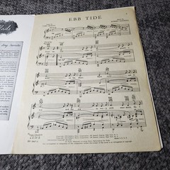 EBB TIDE Sheet Music Frank Chacksfield Robbins Music 1953 P/V/G Ukulele