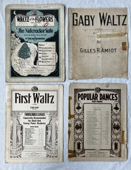 Lot of 41 Vintage/Antique Sheet Music for PIANO – WALTZES (1890s-1940s)