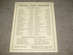 Vintage Piano Selection The Merry Widow by Franz Lehar 1907 Sheet Music