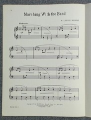 Marching With The Band Piano Solo by N. Louise Wright (Belwin 1952)